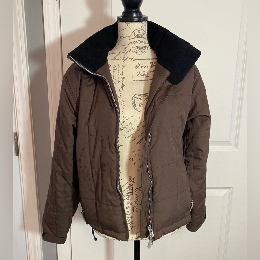 Marker Vintage Brown‎ Lightweight Quilted Puffer Ski Jacket w/ Pockets Small/S N - Picture 2 of 10